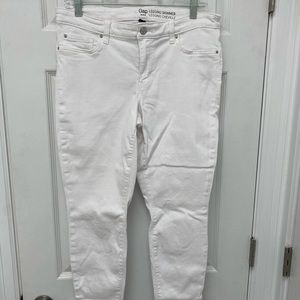 Gap white skinny denim leggings size 12/31